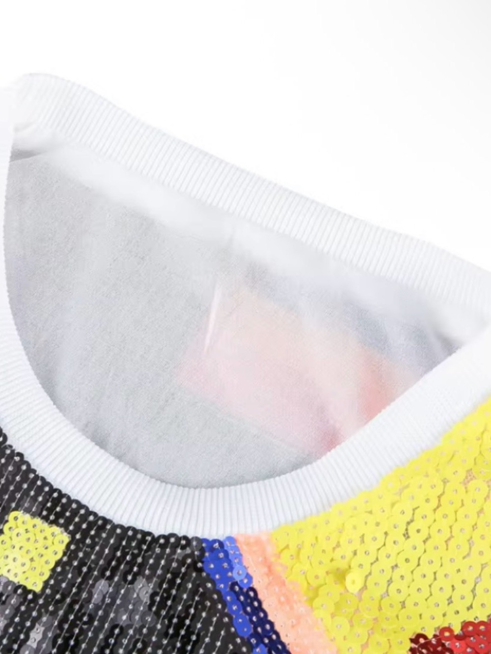 Sequin Colorblock Shift Dress in Bright Multi - Picture 5 of 6